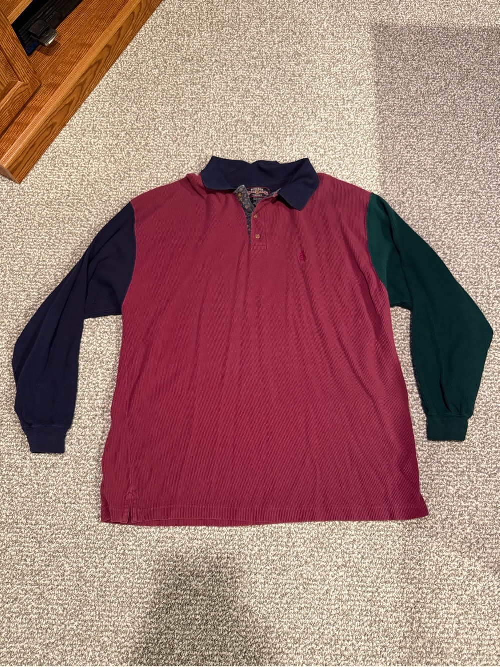 Vintage Multi Color Corduroy Rugby Polo Shirt